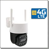 Уличная беспроводная поворотная 4G IP камера видеонаблюдения 3Mp «CamHi L240-2.0-4G»