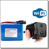 Миниатюрная Wi-Fi камера «JMC-AC93» с аккумулятором 9800 + переходник